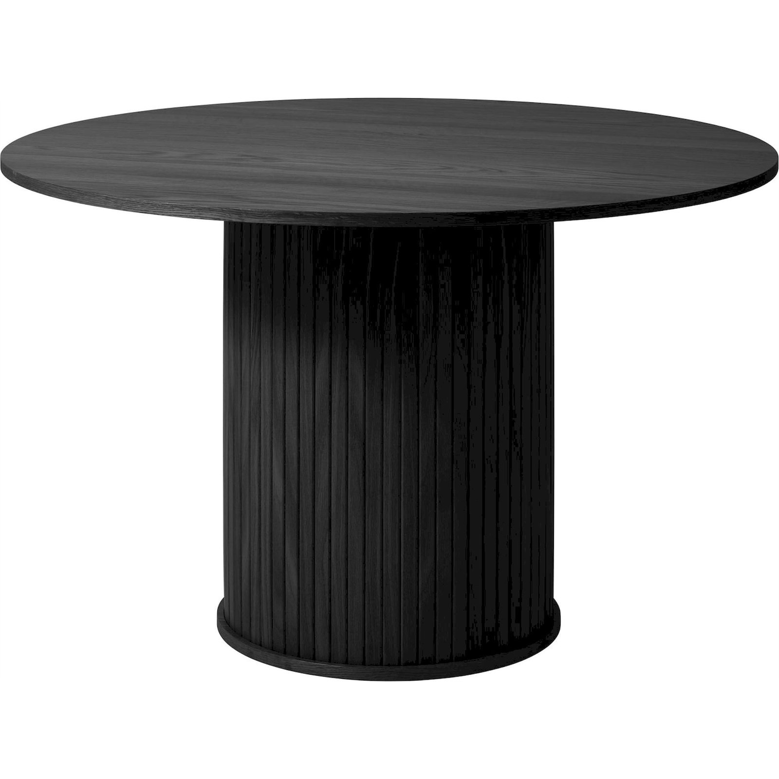Table ronde bois piètement central rainuré, RECOLLECTION