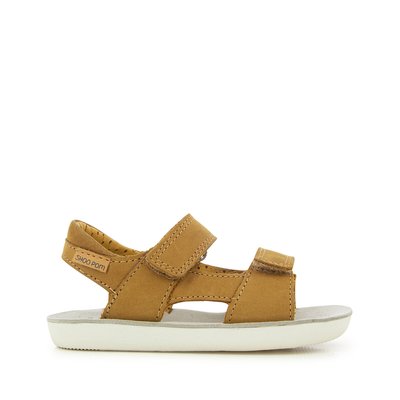 Kids Goa Boy Scratch Sandals in Leather with Touch 'n' Close Fastening SHOO POM