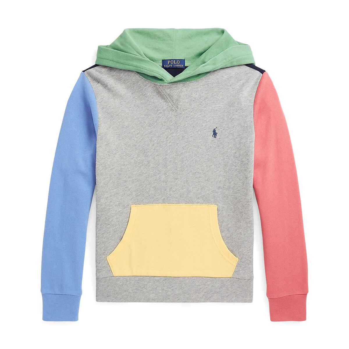 Cotton colour block hoodie , multi-coloured, Polo Ralph Lauren | La Redoute