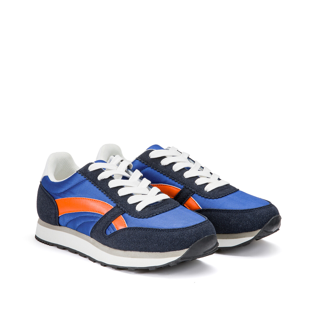Sneakers in stevige stof marineblauw La Redoute Collections | La Redoute