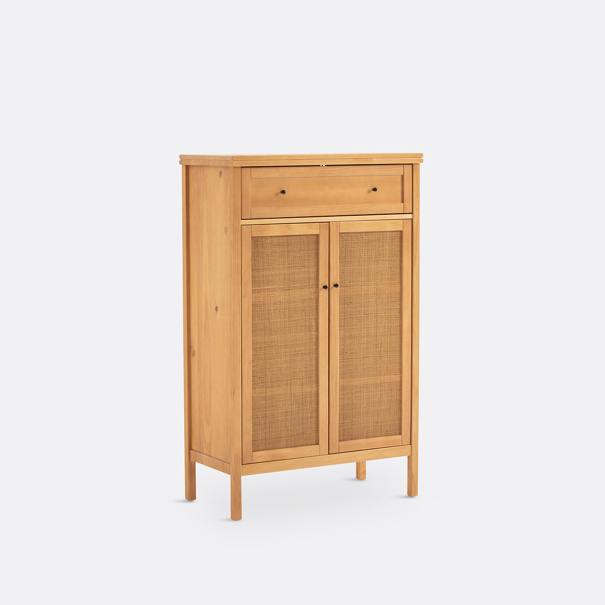Buffet Pin Massif Et Cannage, Gabin