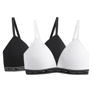Pack of 2 Push-Up Bras in Cotton LA REDOUTE COLLECTIONS image