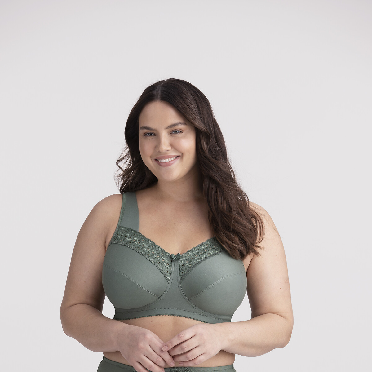 Cotton mix minimiser bra without underwiring Miss Mary Of Sweden La Redoute
