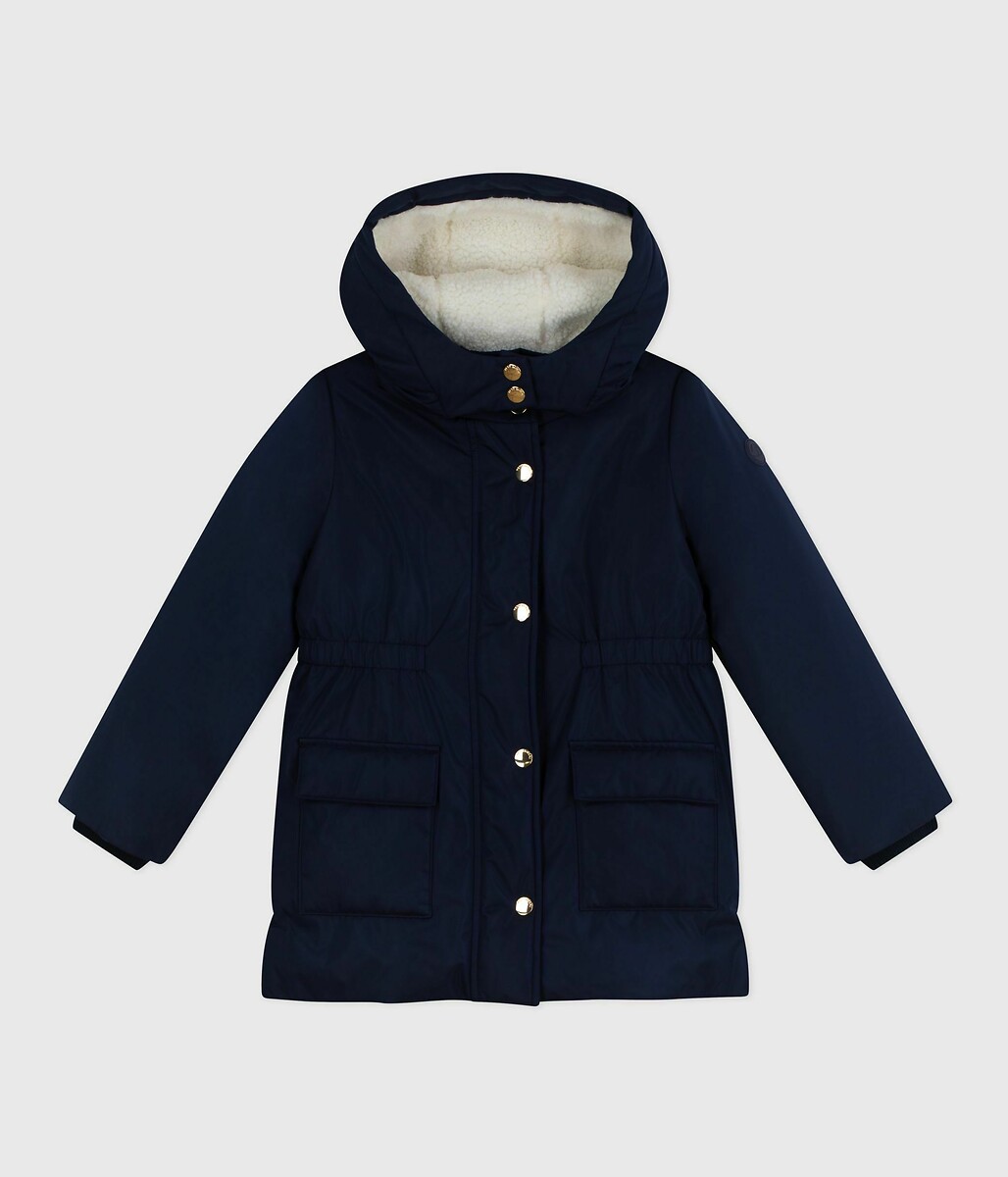 Sherpa Lined Parka with Detachable Hood, PETIT BATEAU