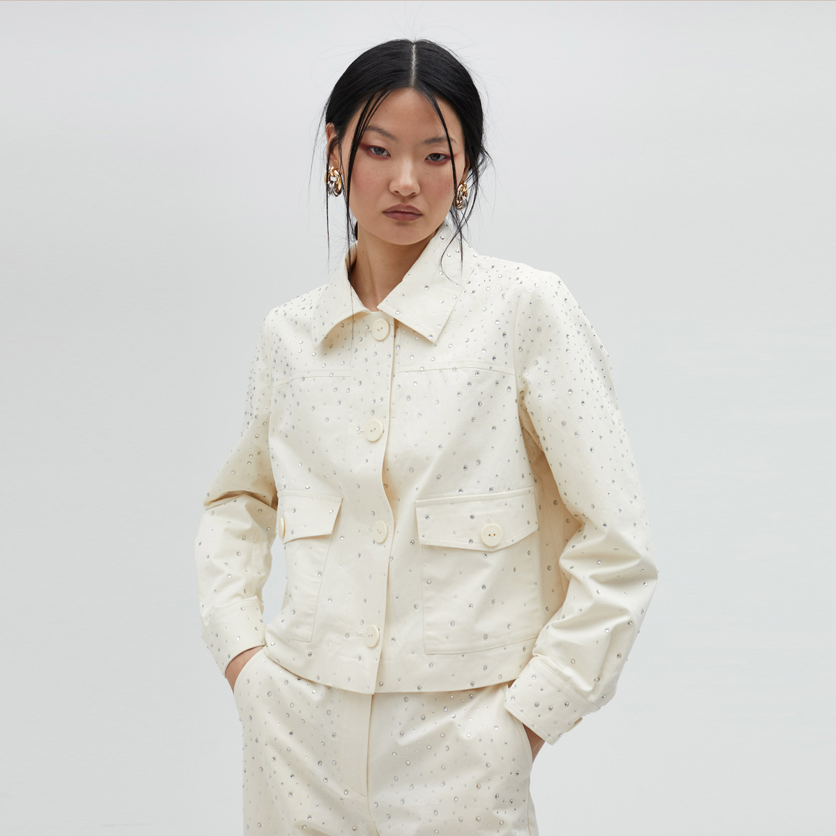 Blouson à manches longues avec boutons, LOLA CASADEMUNT