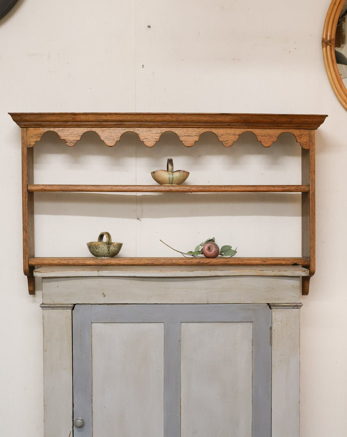 Grand étagère murale en bois Gaëlle N°814 - Bon état, DEBONGOUT