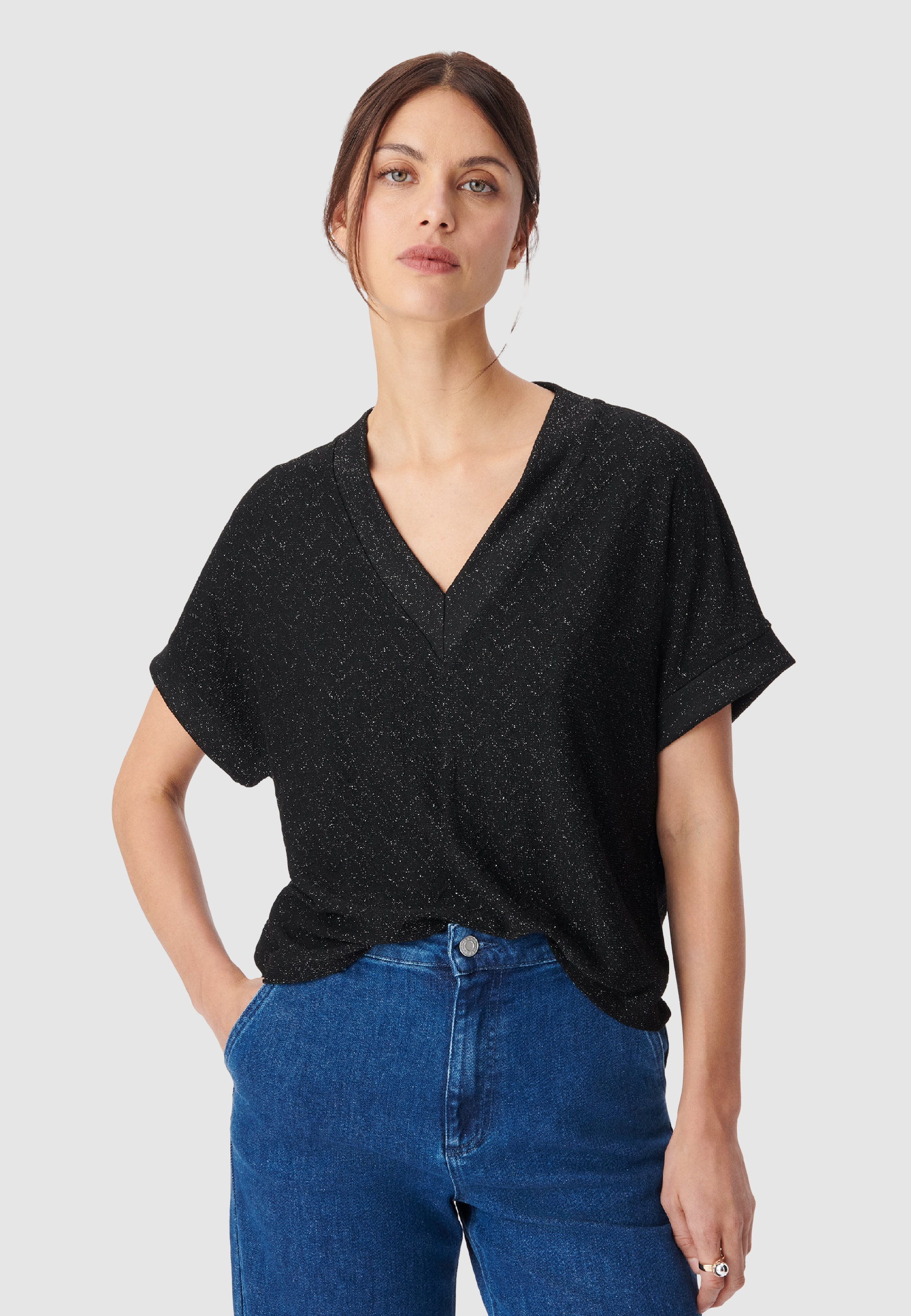 Tee-shirt fil textile maille fantaisie, IKKS