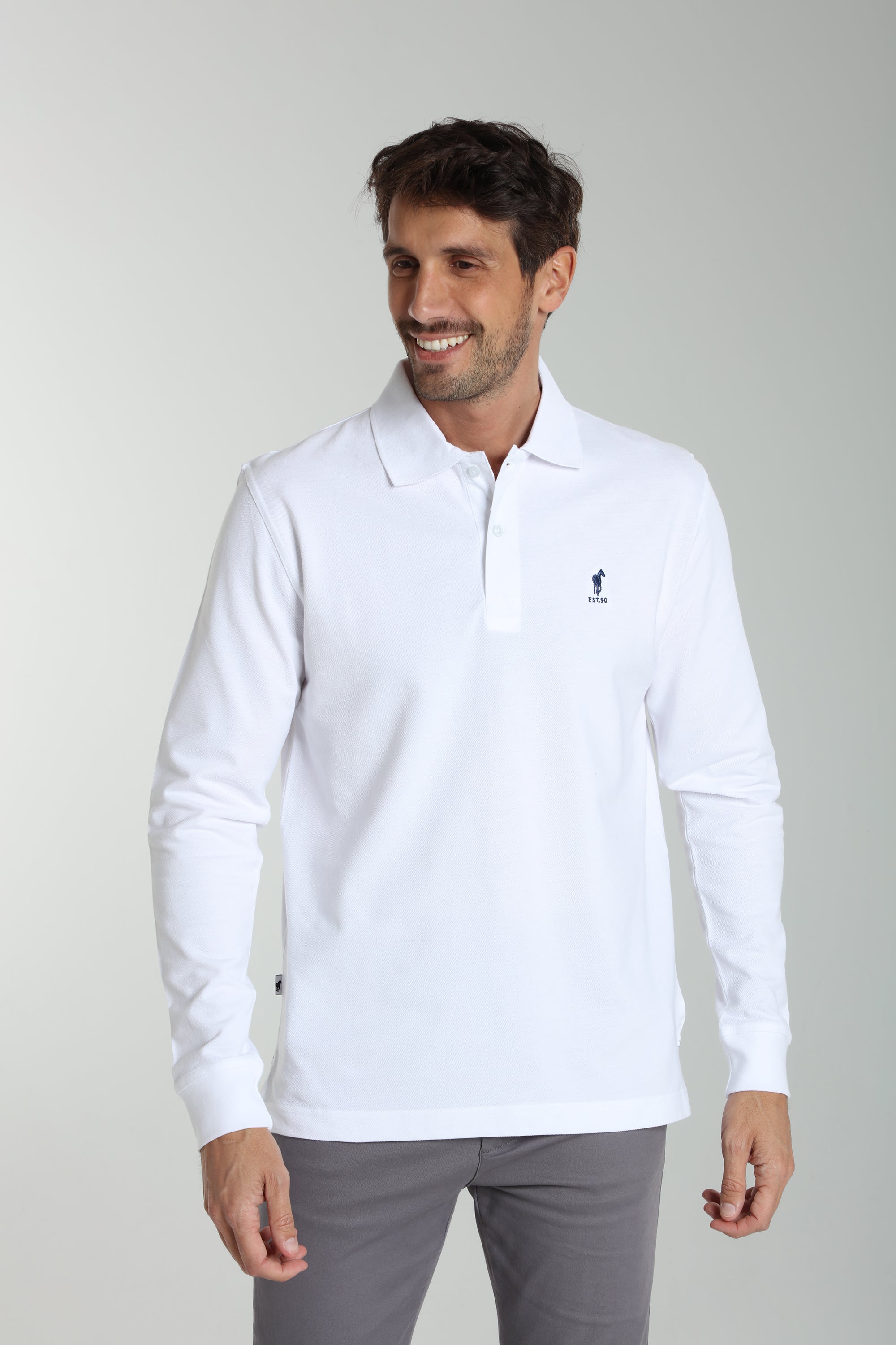 Polo manches longues en coton PERY, GENTLEMAN FARMER