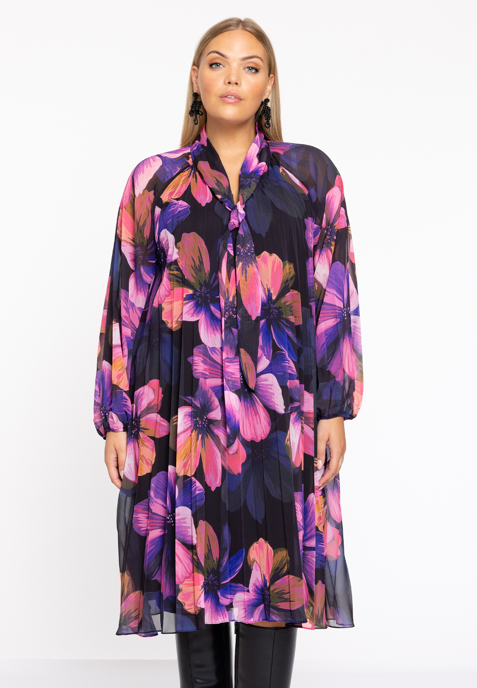 Robe plissée / plissé, YOEK