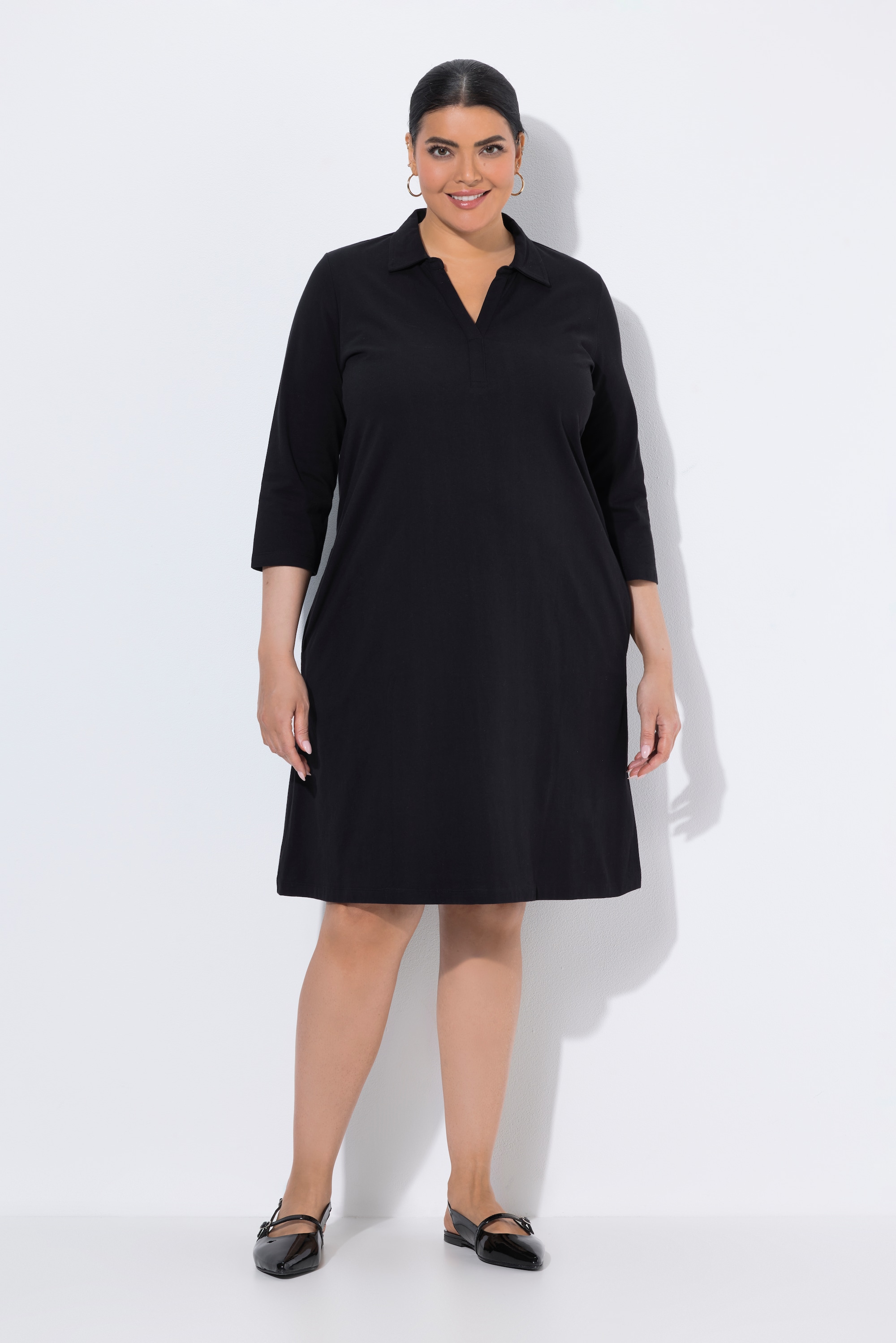 Robe en jersey avec poches, coupe évasée, ULLA POPKEN