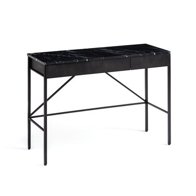 Febee Metal & Black Marble Console Table AM.PM