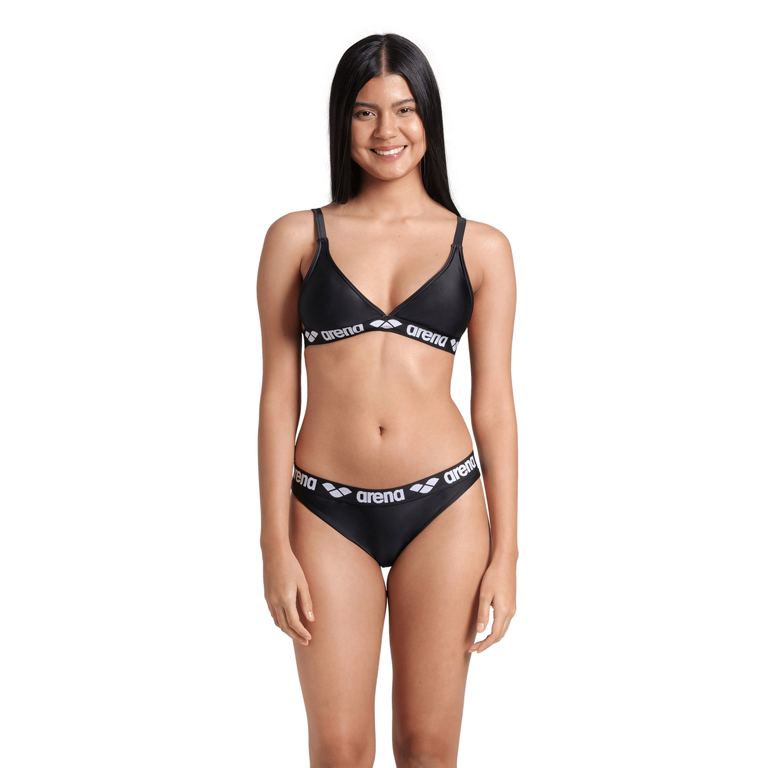 Maillot de bain 2 pièces triangle arena Elastic Solid pour femme, ARENA
