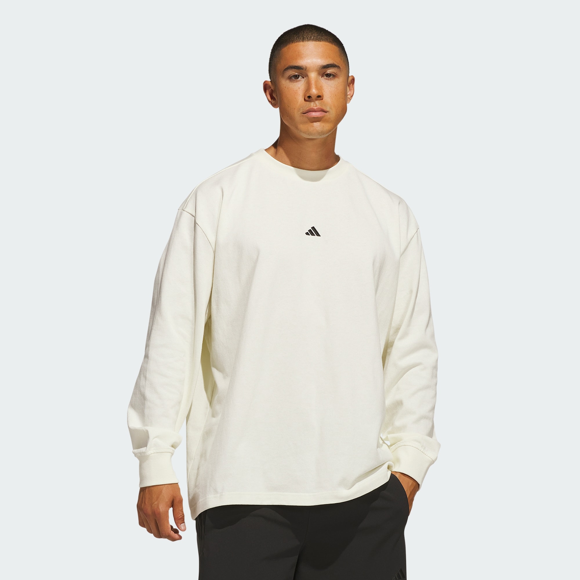 T-Shirt À Manches Longues Basketball En Jersey Adidas, adidas Performance