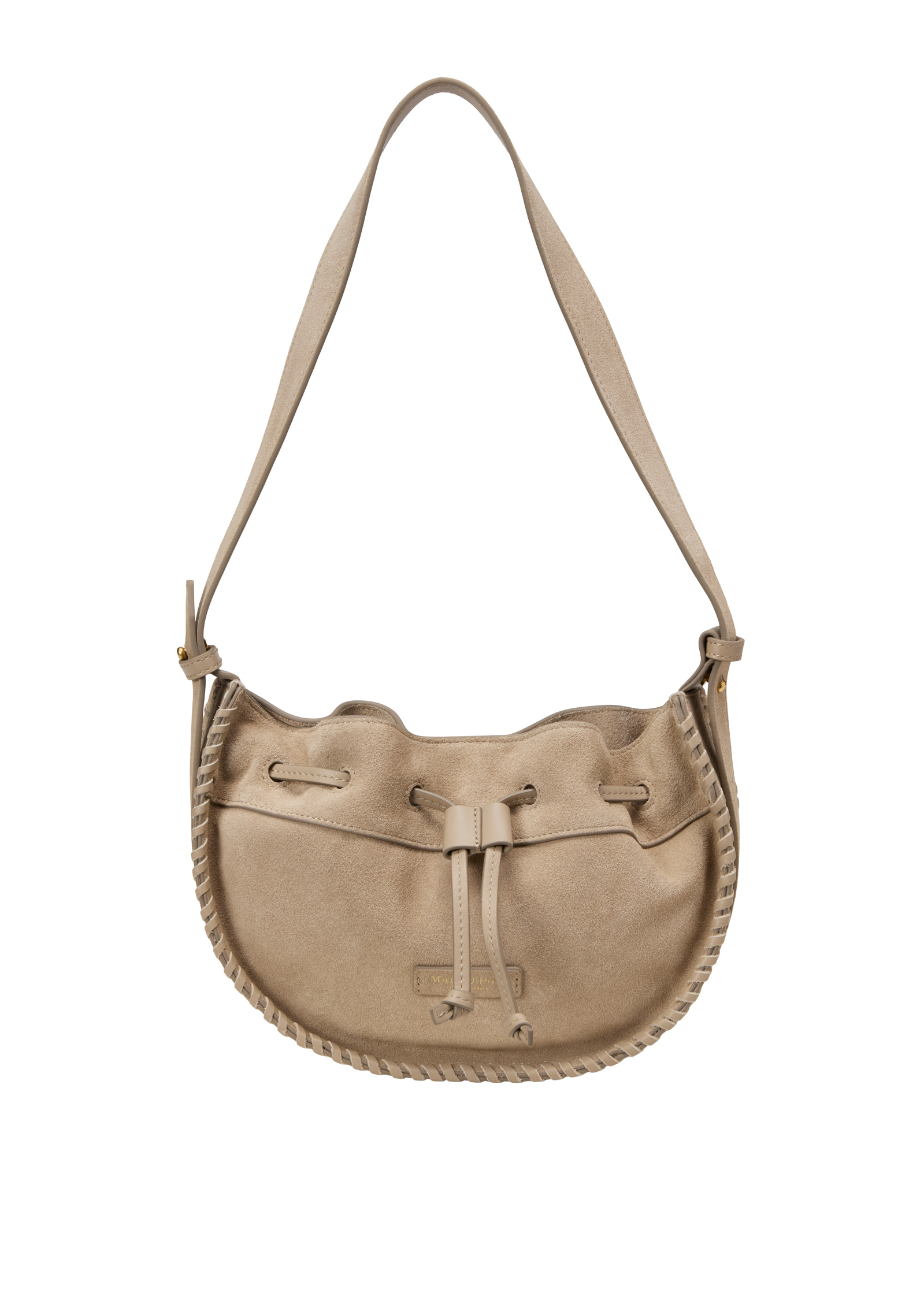 Sac à bandoulière small en cuir velours doux, MARC O'POLO