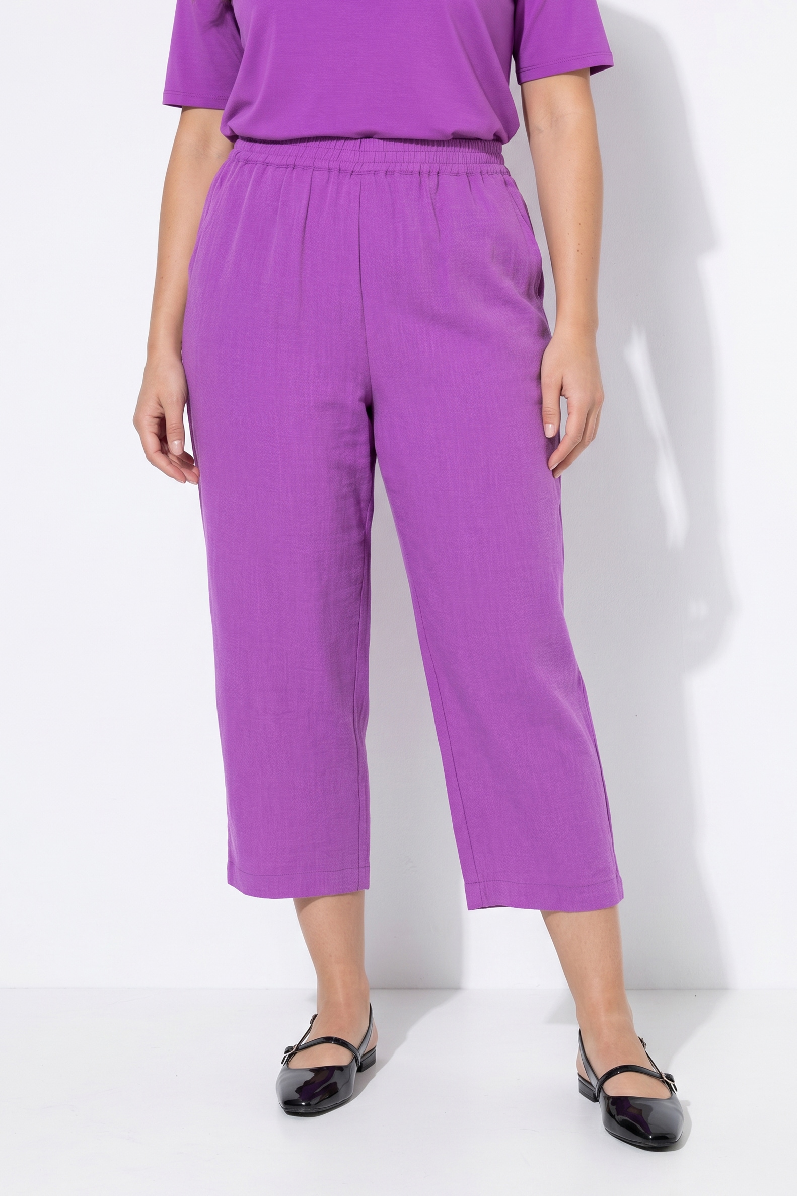 Jupe-culotte à taille élastique. Jambe large, ULLA POPKEN