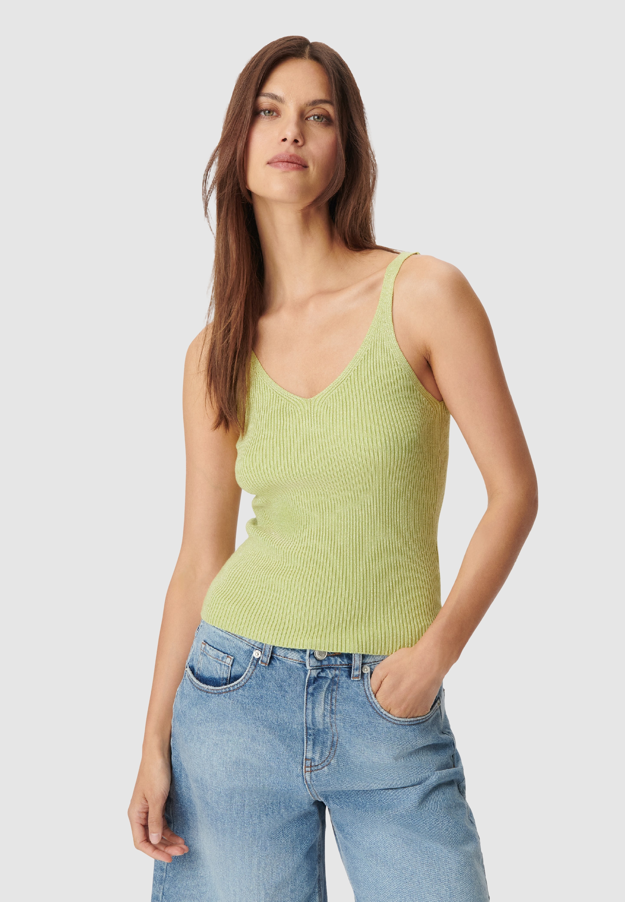 Pull sans manches tricot côtelé, IKKS