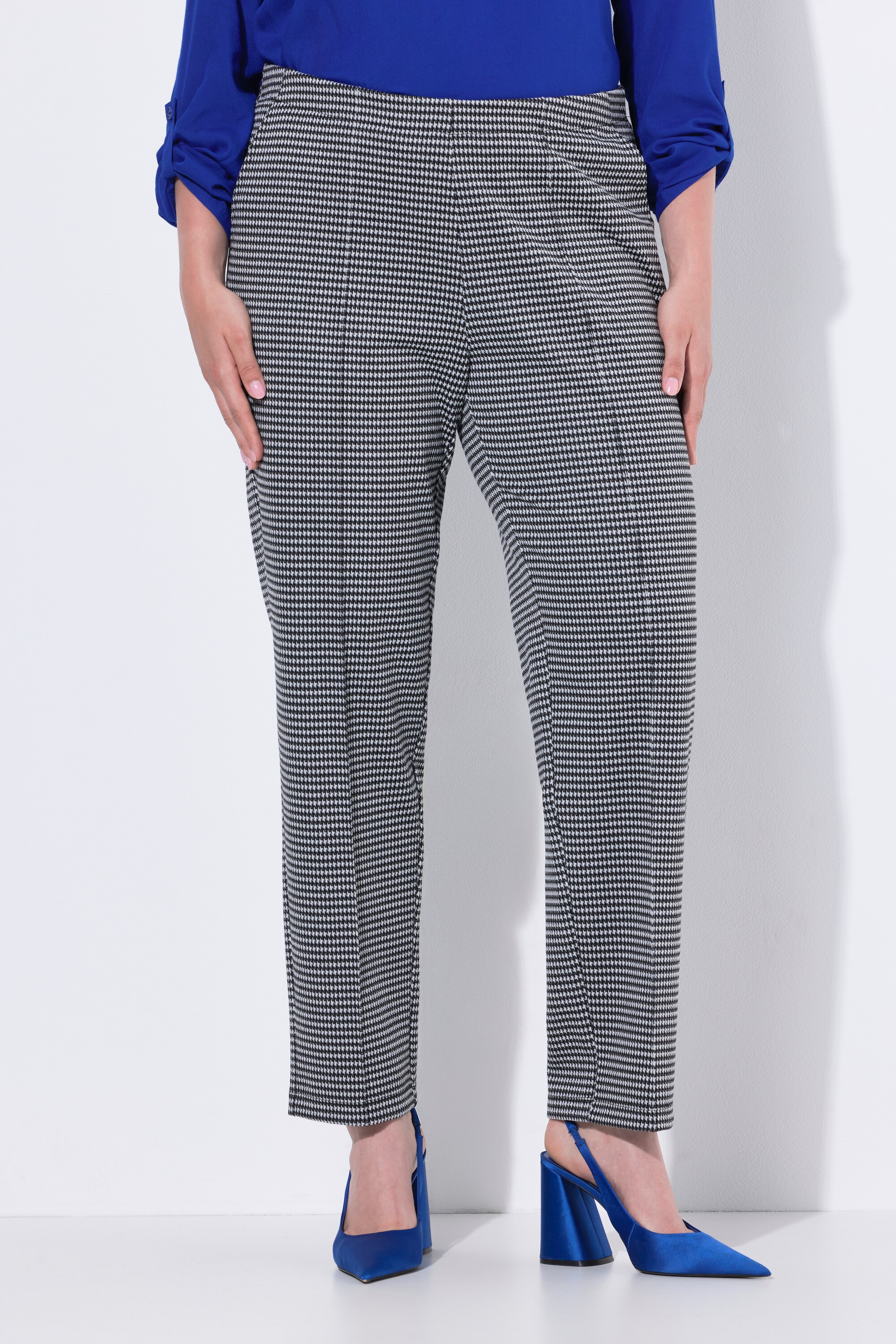 Pantalon jacquard à taille élastique, ULLA POPKEN