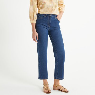 Wide Leg Cropped Jeans, Length 26.5" ANNE WEYBURN