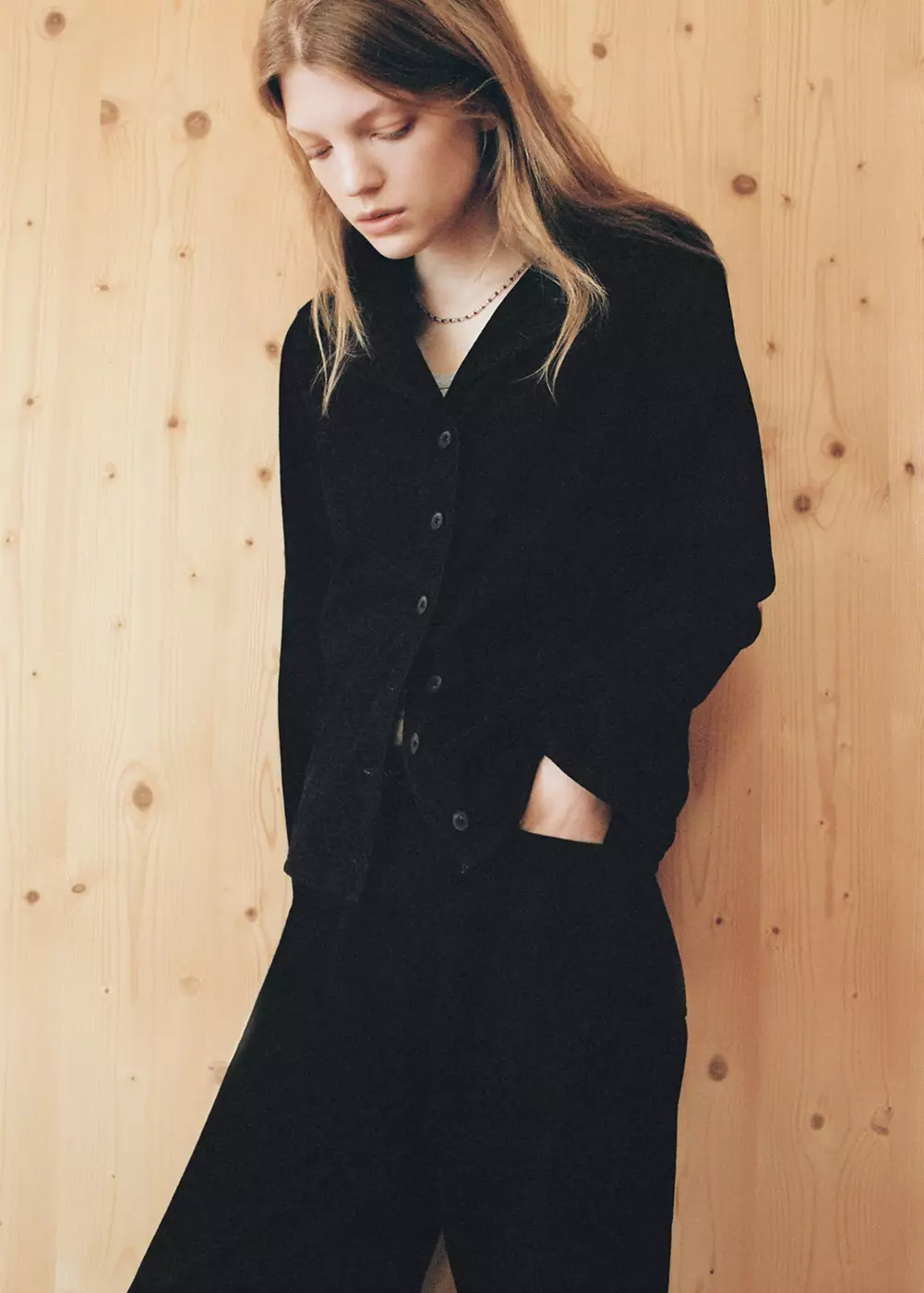 Veste en denim à revers, MANGO TEEN