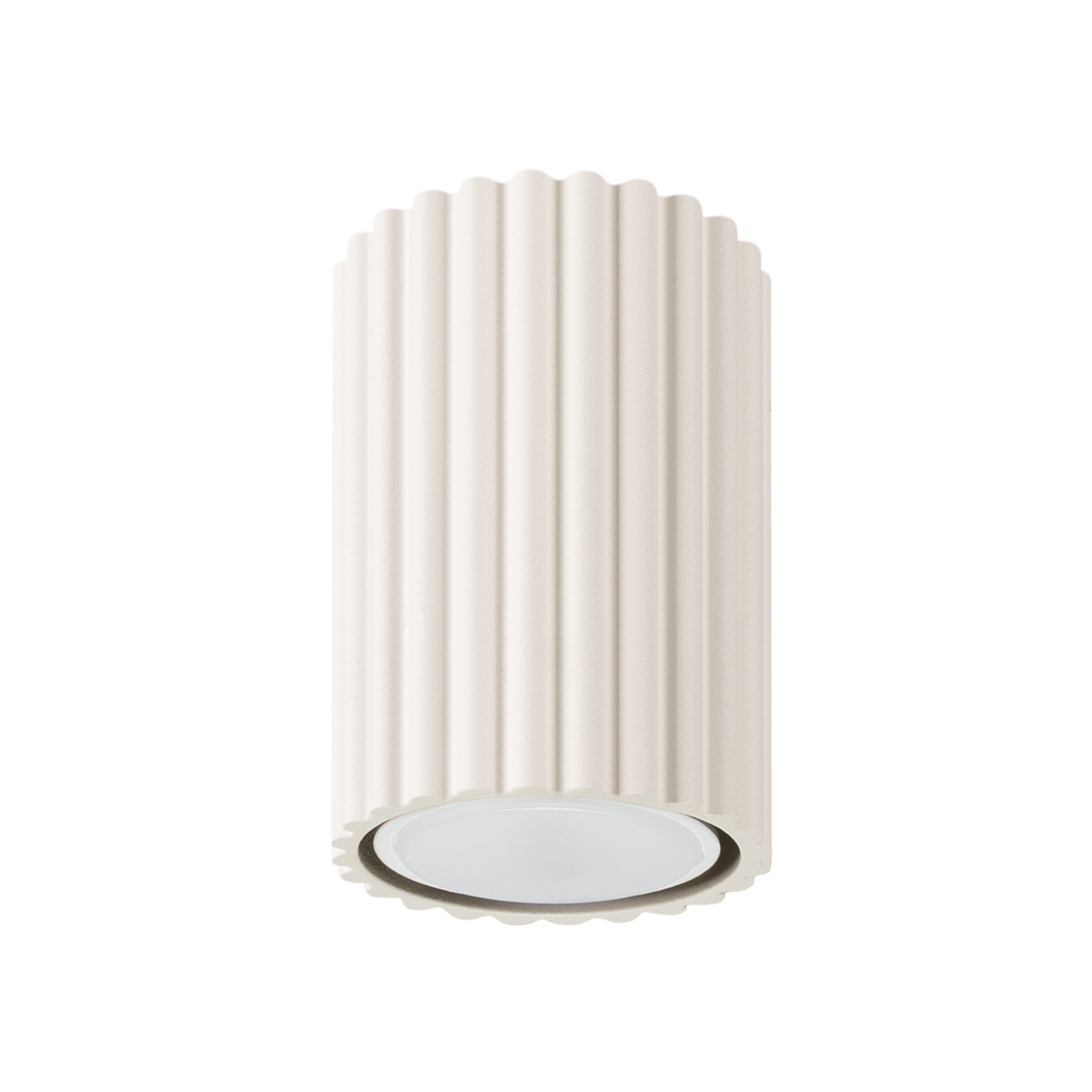 Plafonnier Aluminium Beige GU10 1 Karbon 10, EDEN