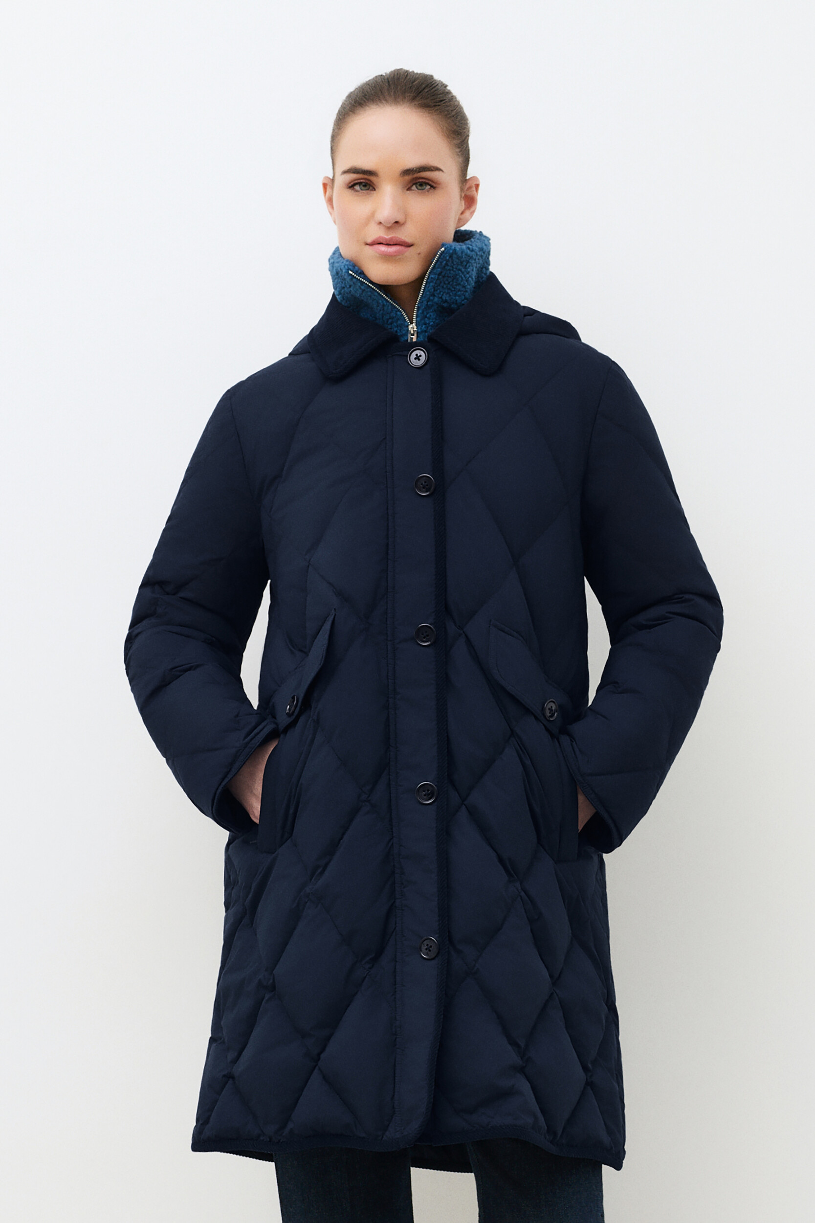 Manteau droit velours GMAGGIE, CAROLL