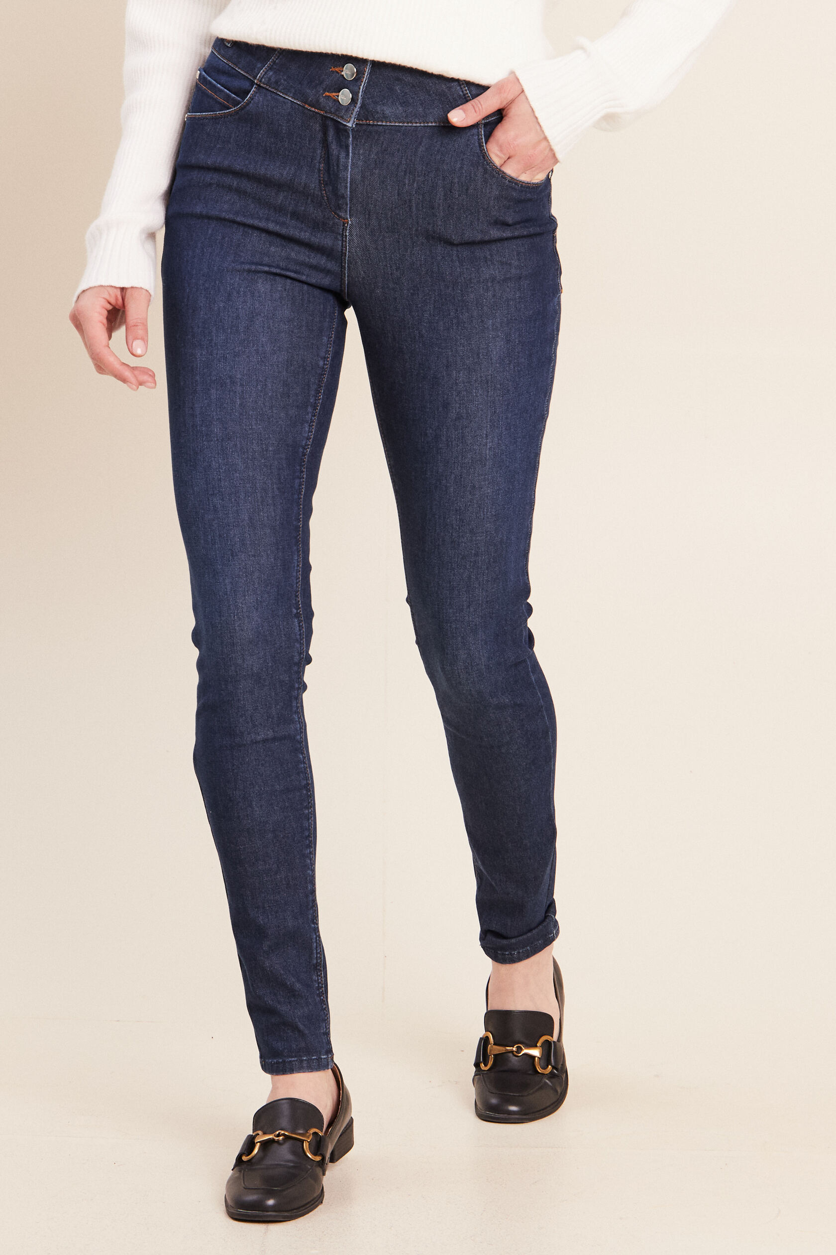 Jean ajusté taille haute stretch, BREAL