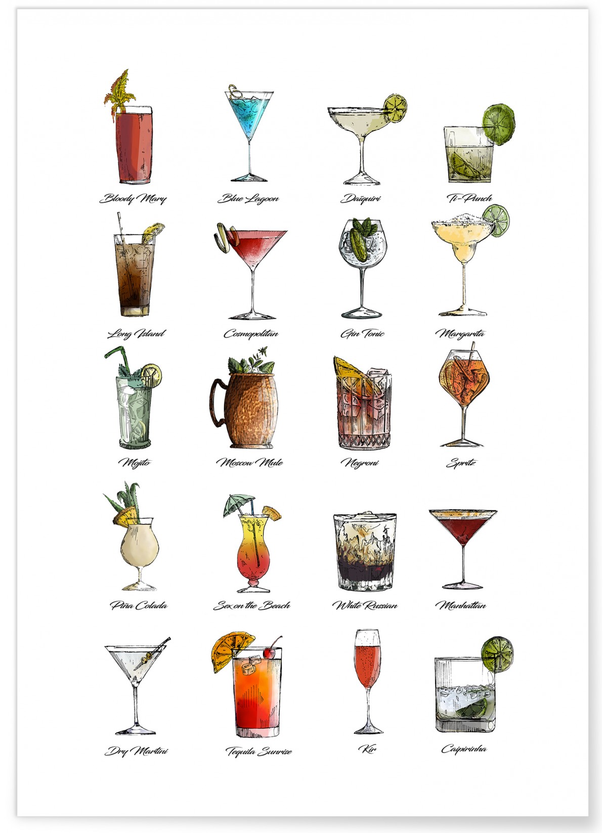 Affiche Multi Cocktail, L'AFFICHERIE
