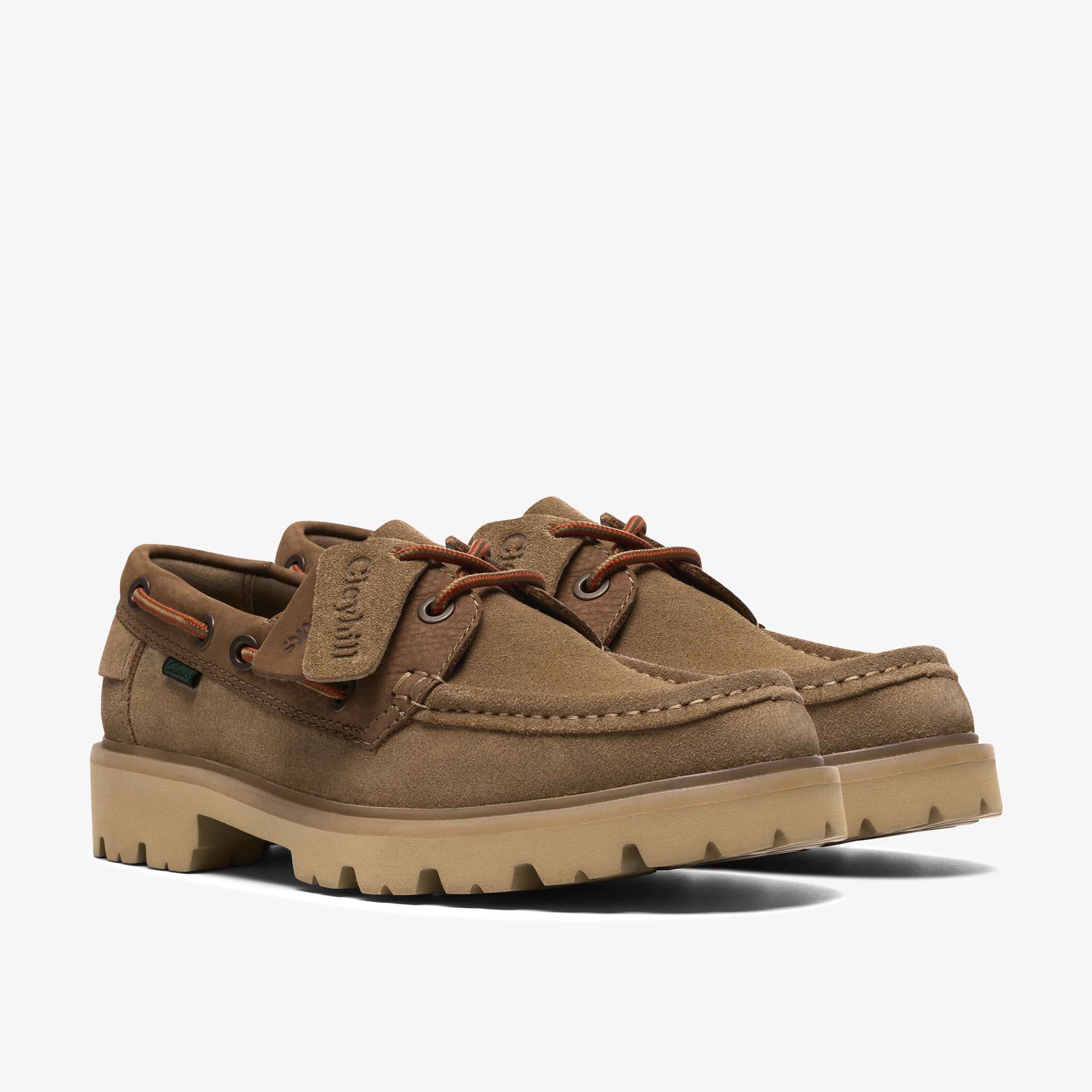 Derbies richelieus Suède CLEYHILL BOAT, CLARKS
