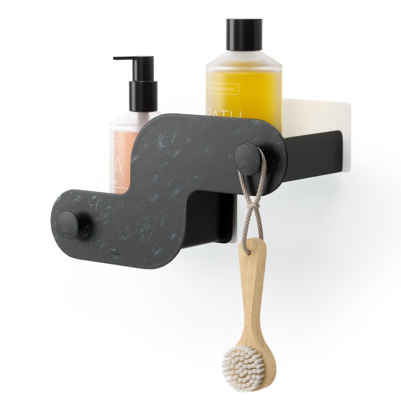 Etagère de douche design ventouse NAMI set de 2, UMBRA