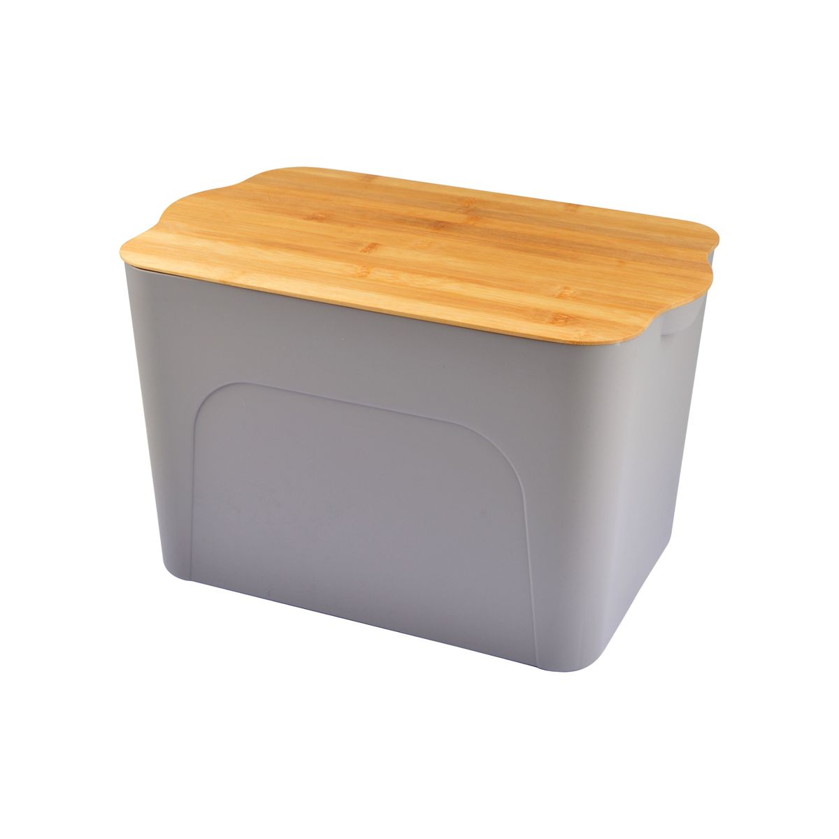 Box de rangement avec couvercle bambou gris Douceur D'intérieur