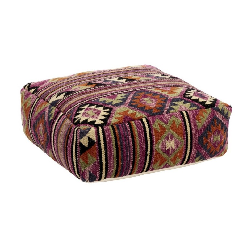 Pouf jute motif géométrique, MADAM STOLTZ