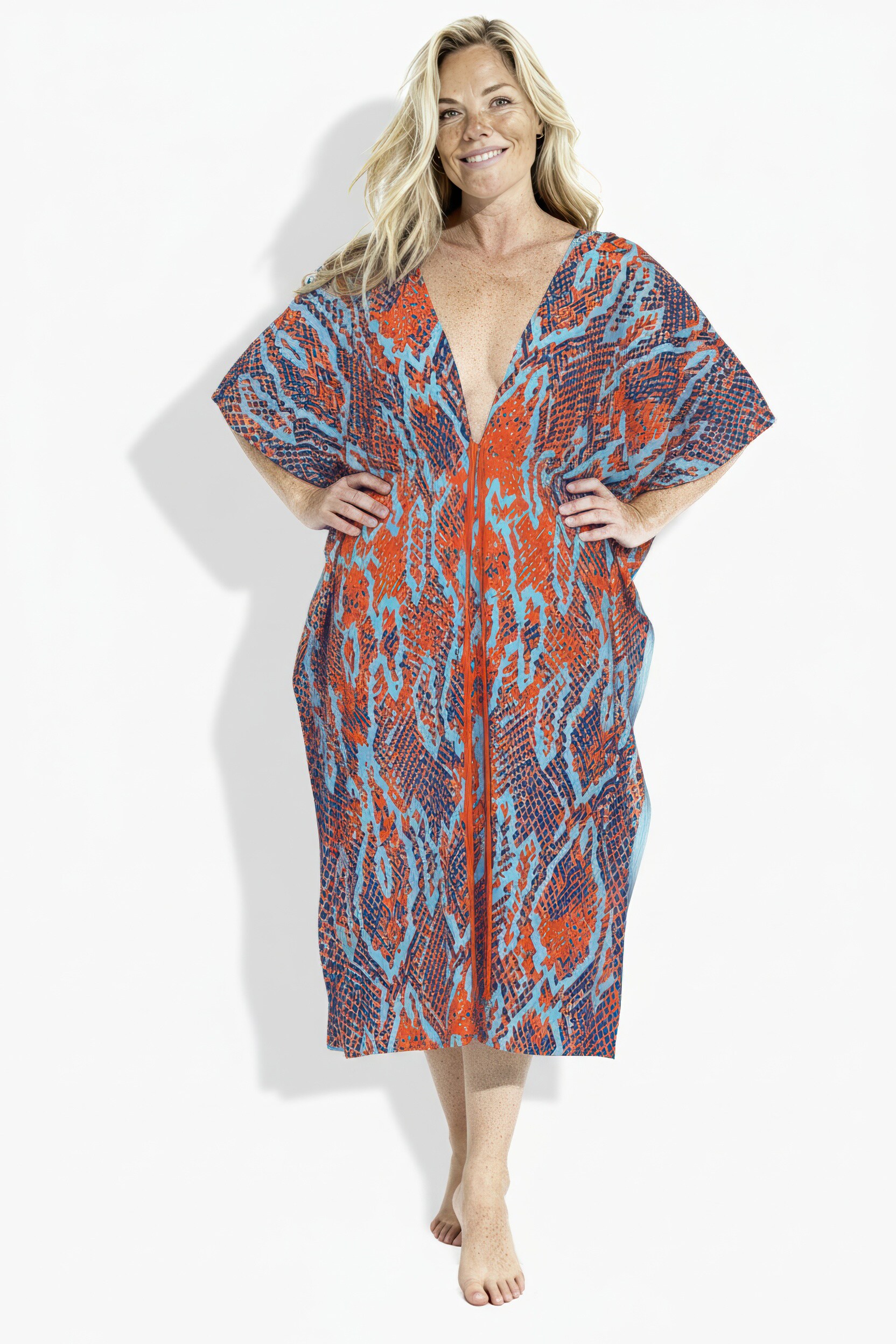 Caftan imprimé serpent, ULLA POPKEN