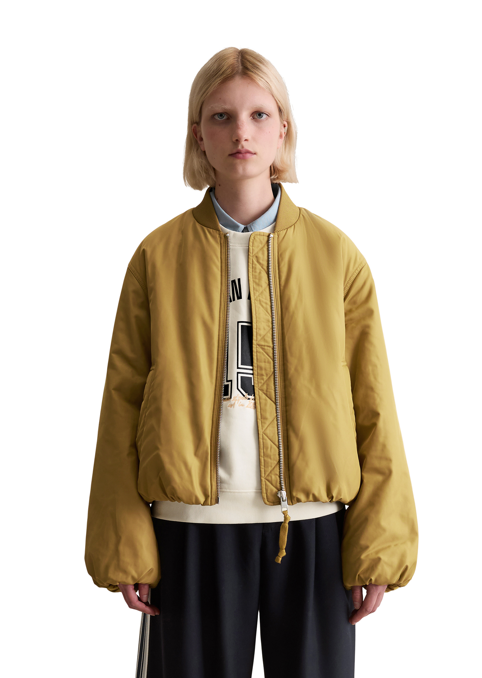 Blouson style aviateur relaxed cropped en polyester recyclé, MARC O’POLO DENIM