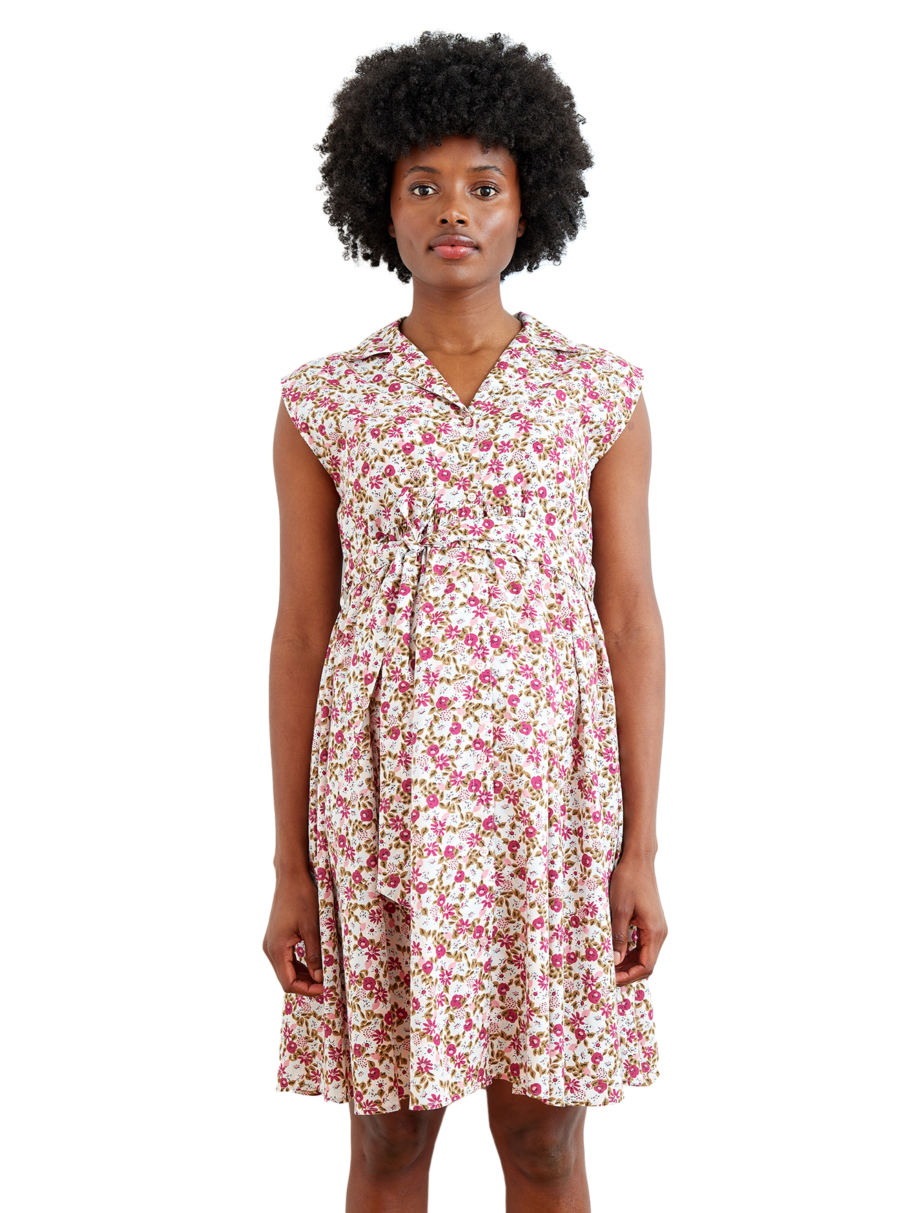 Robe-chemise sans manches courte grossesse et allaitement, VERTBAUDET