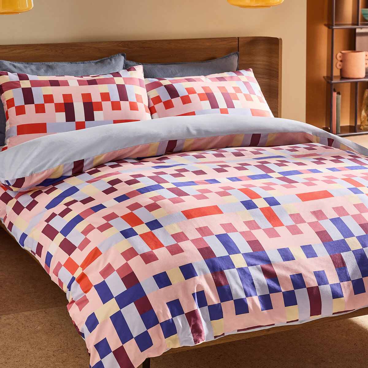 MADE.COM Carys 100% Cotton Duvet Cover and Pillowcase Set, MADE