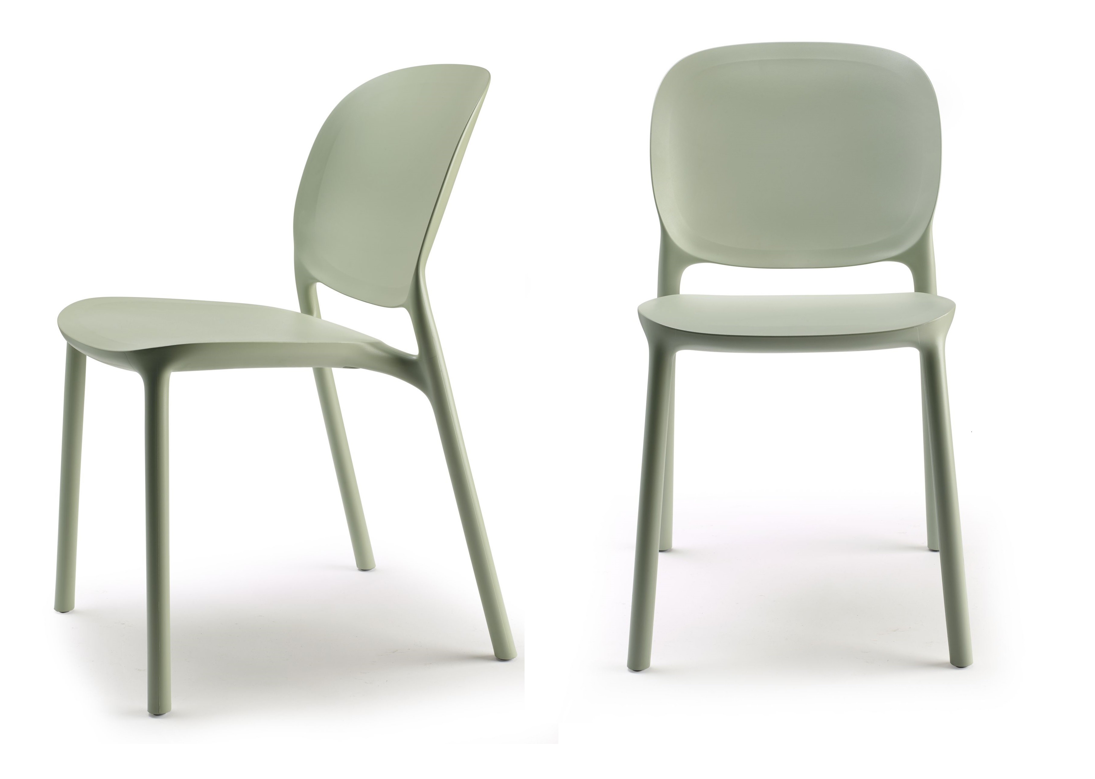 Chaise design empilable (lot de 2), HUG, SCAB DESIGN