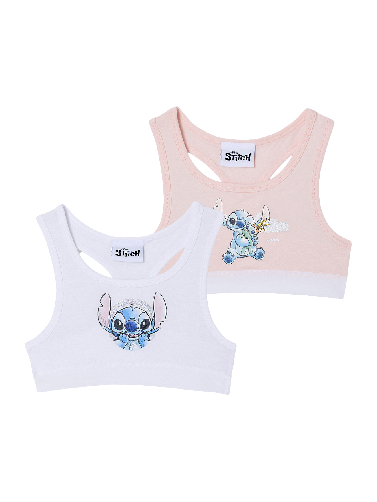 Lot de 2 brassières Disney Lilo & Stitch, VERTBAUDET