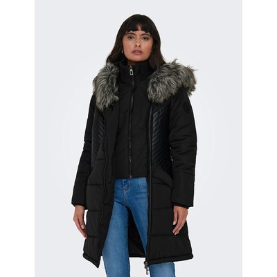 Long Hooded Parka with Faux Fur Trim ONLY