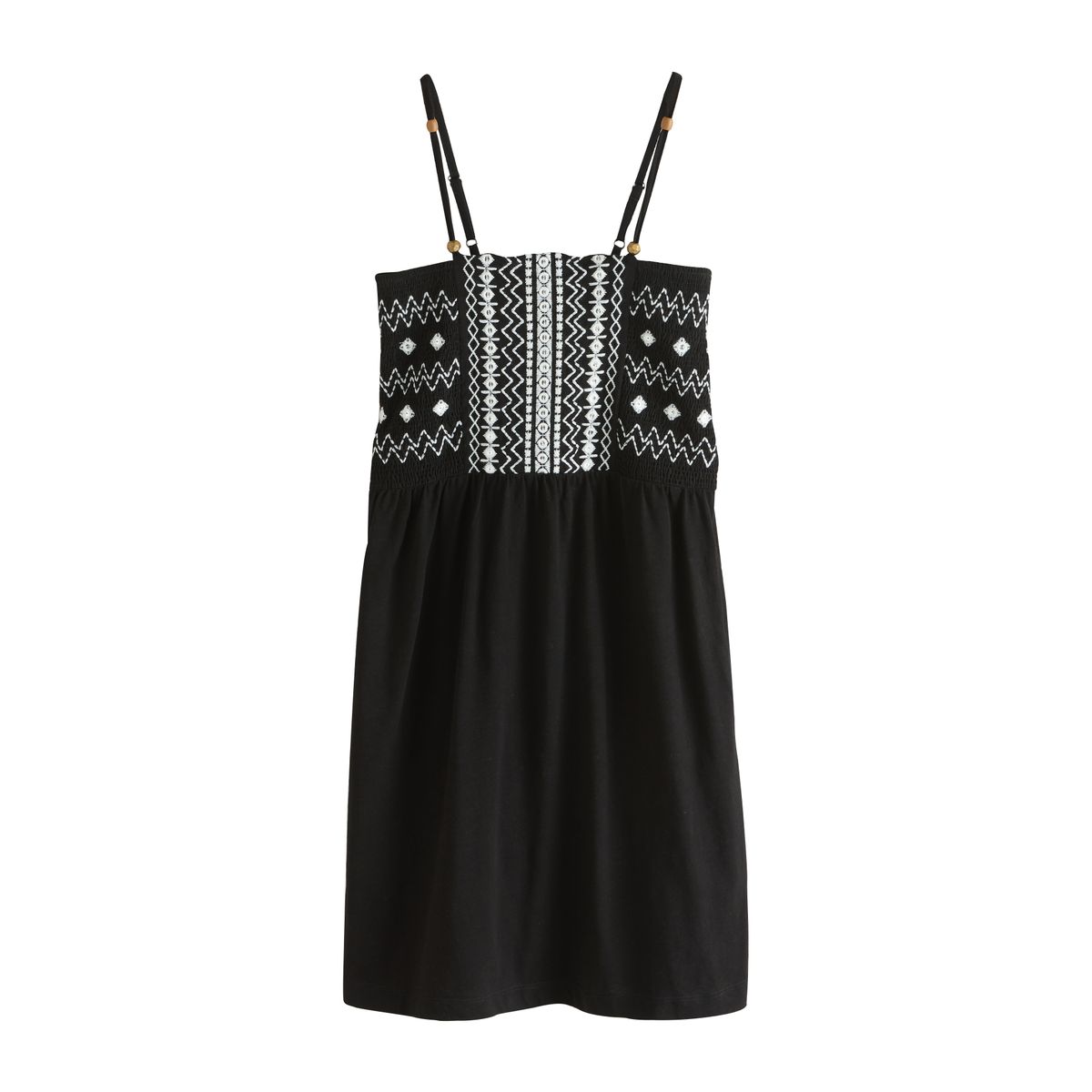 Robe d’été courte brodée à bretelles, NEXT
