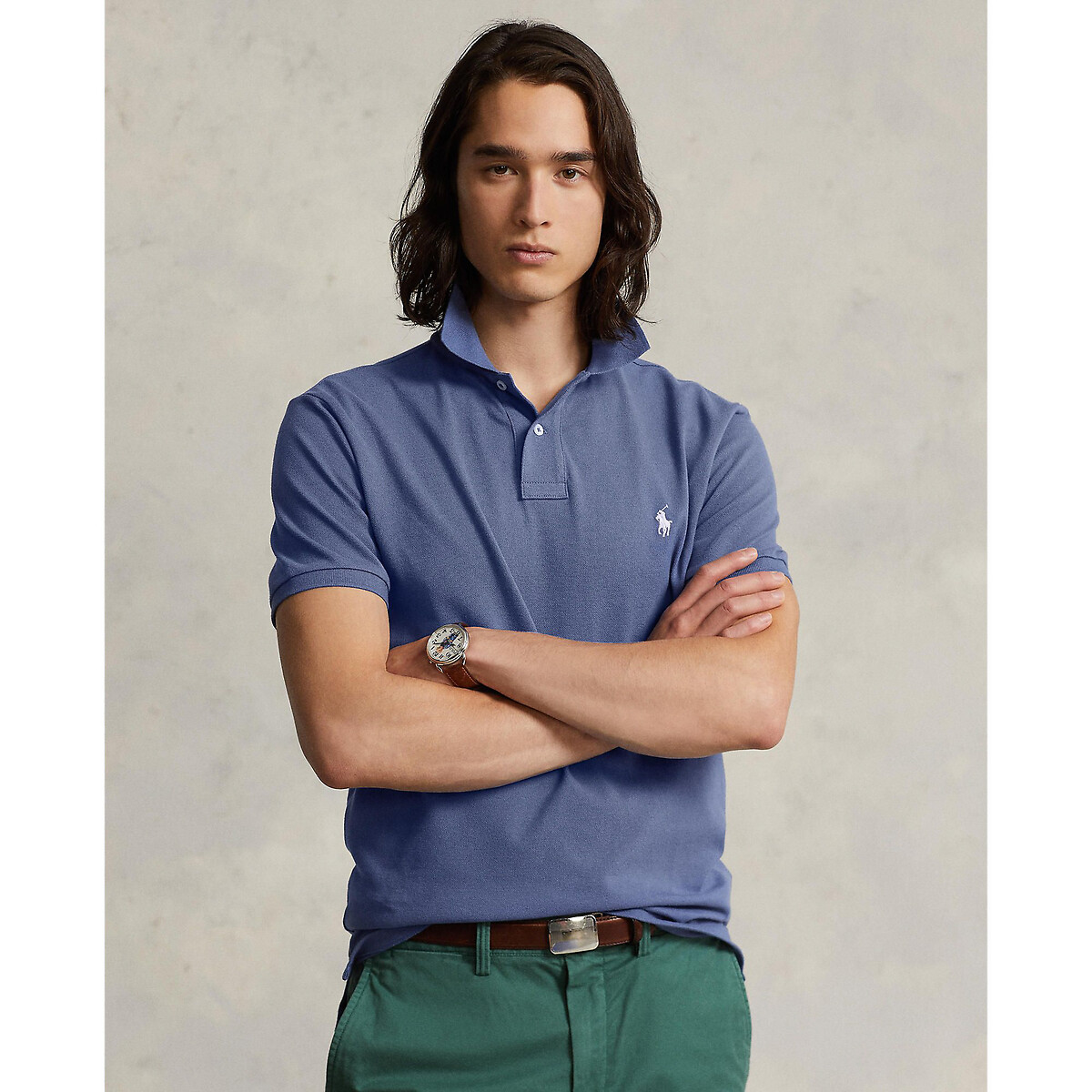 Polo lacoste bleu outlet roi