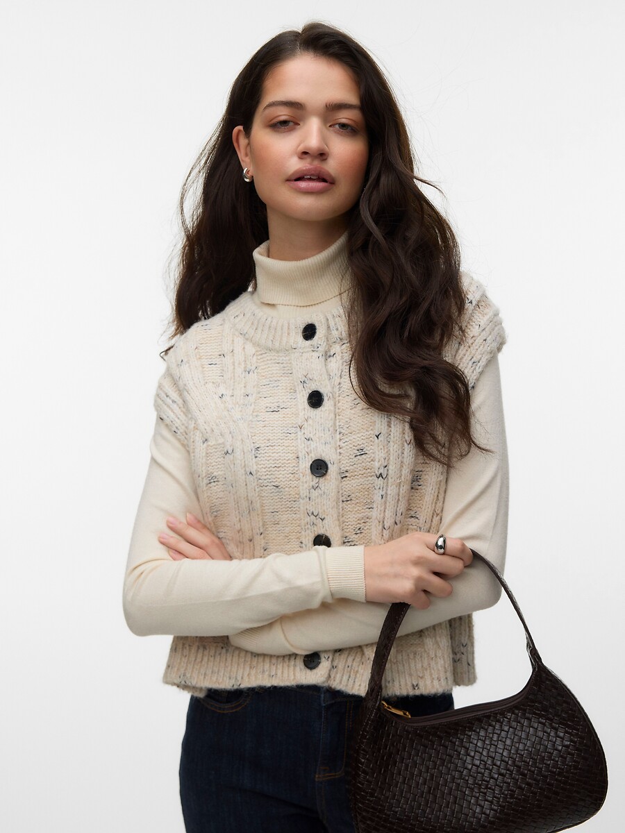 Gilet sans manches boutonné, VERO MODA