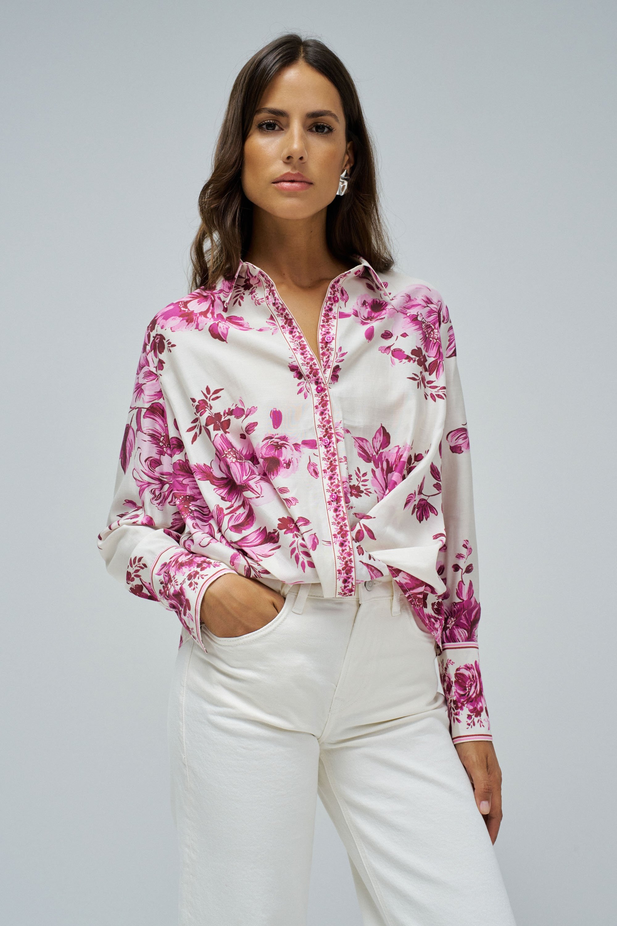 HAUT AVEC MOTIF FLORAL, SALSA JEANS