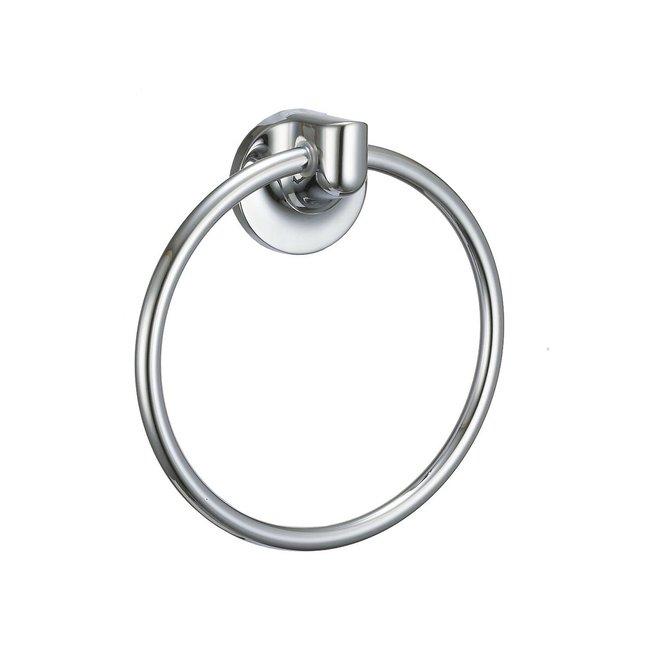 Wall Mounted Towel Ring in Chrome Finish, silver-coloured, SABICHI