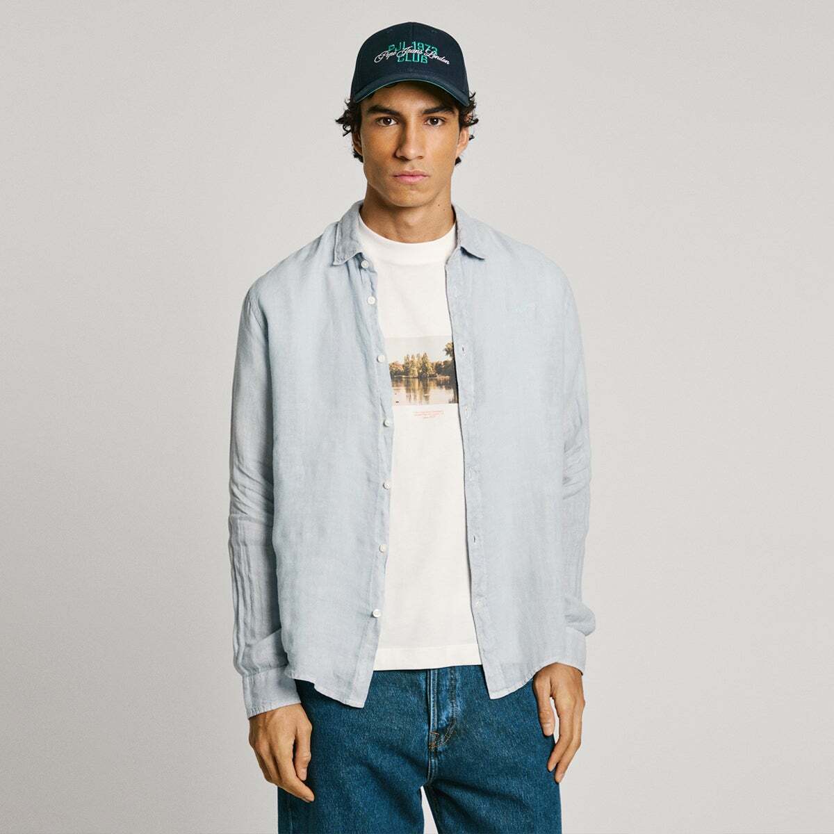 Chemise Coupe Regular À Logo Brodé, PEPE JEANS