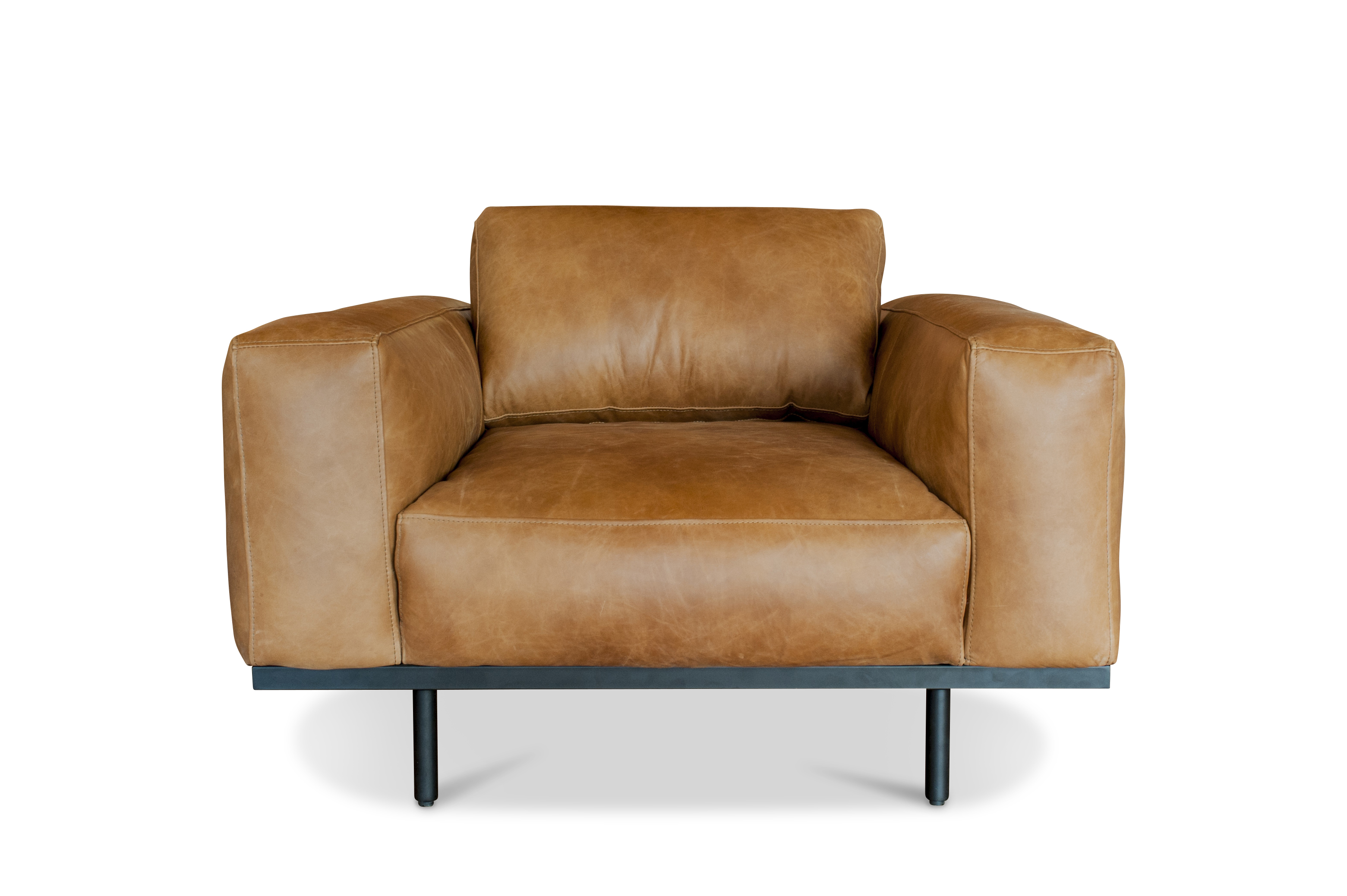 Fauteuil en cuir ALMOND, PRODUIT INTERIEUR BRUT