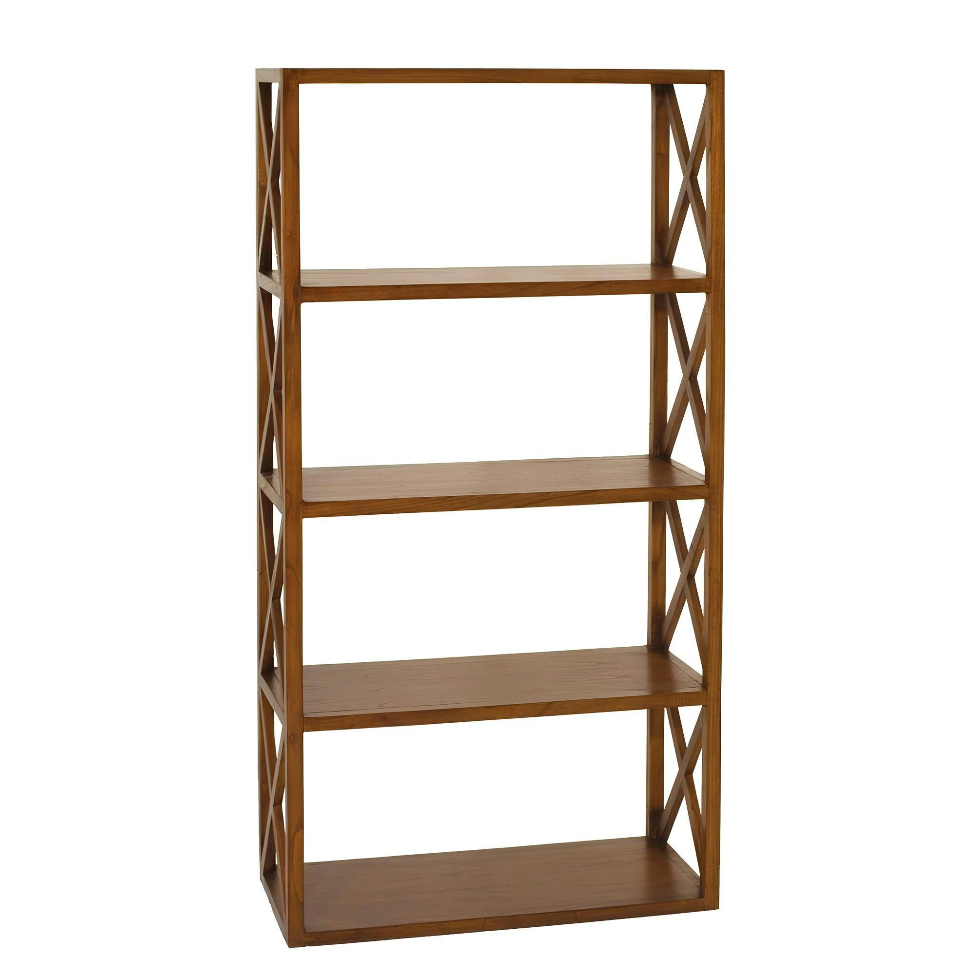 Étagère 4 niveaux 160cm bois mindi style exotique LOLA, PIER IMPORT