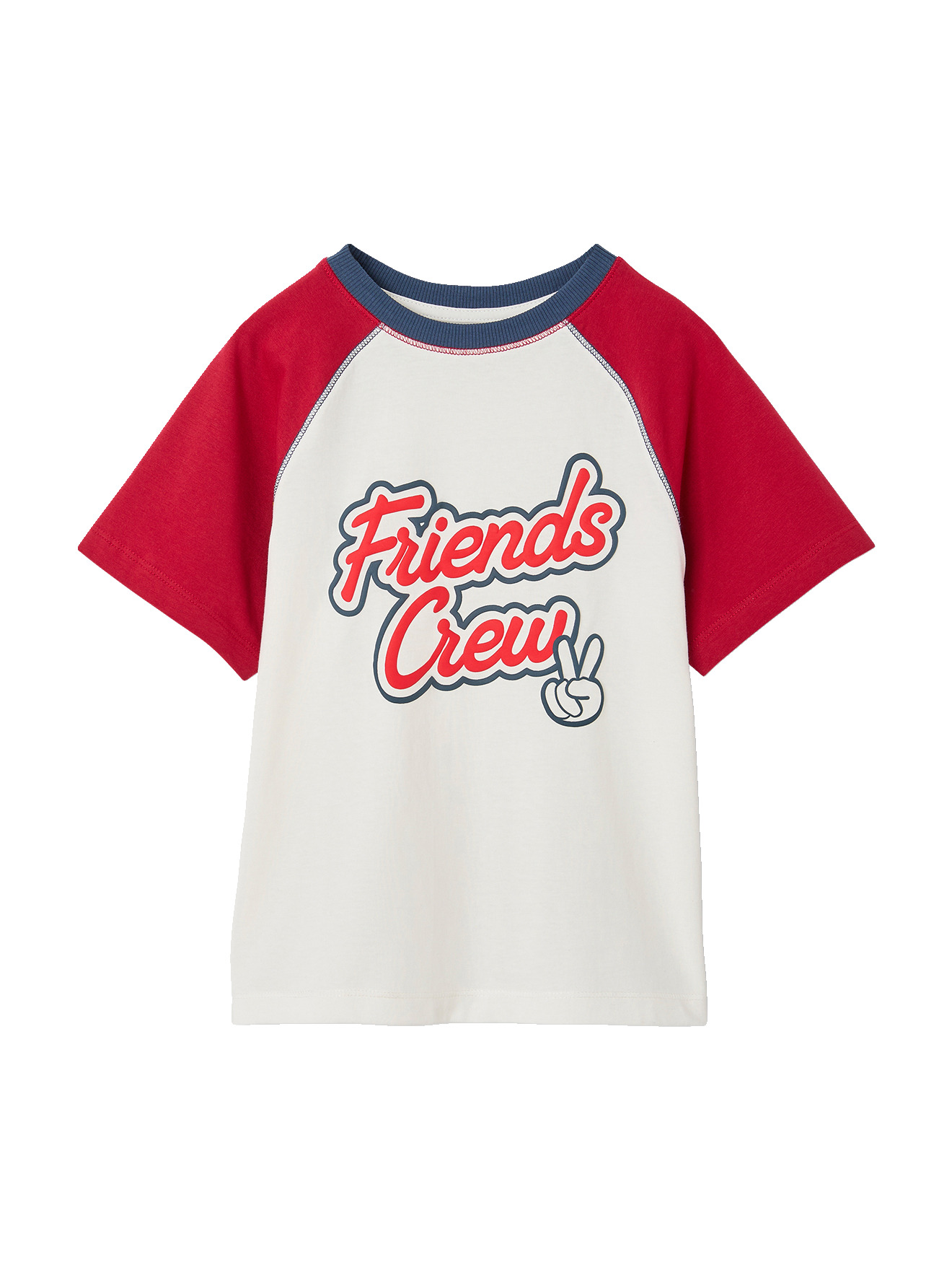 T-shirt manches courtes raglan, VERTBAUDET
