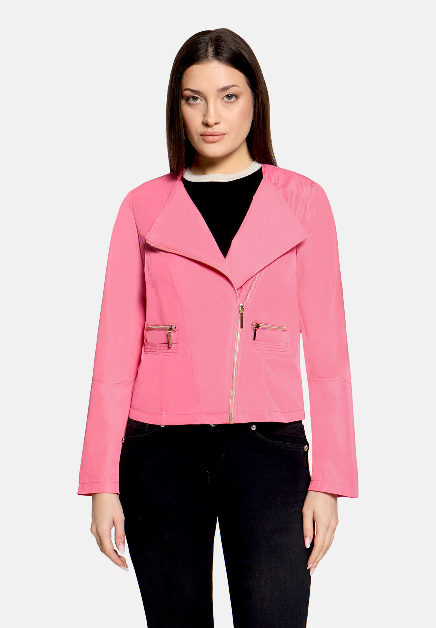 Veste de style motard à fermeture zippée, BETTY BARCLAY