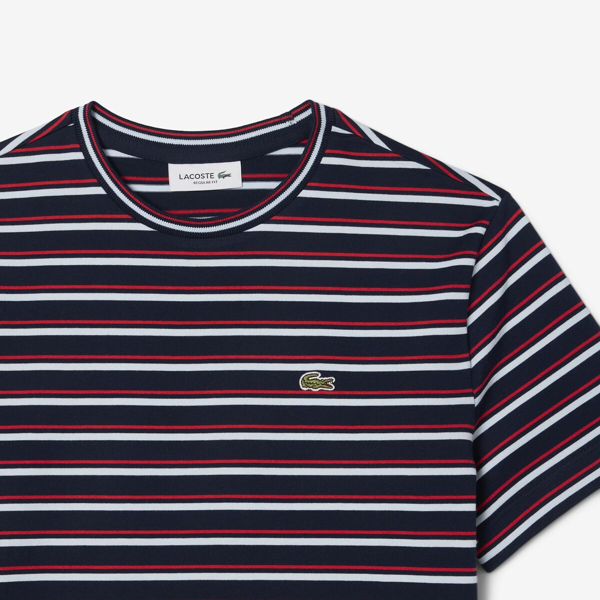 Short-sleeved striped t-shirt Lacoste | La Redoute