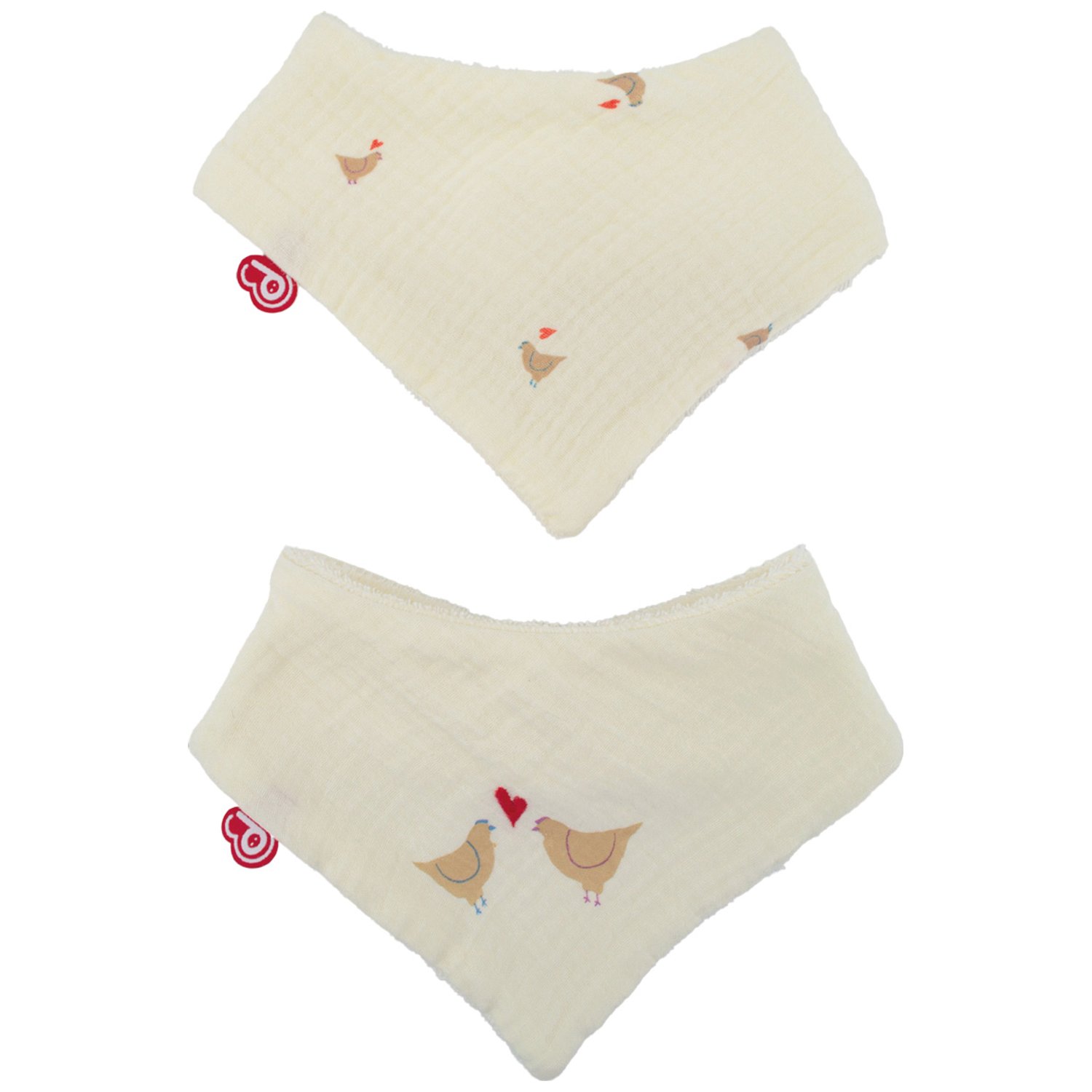 Lot de 2 bavoirs bandanas, DOMIVA